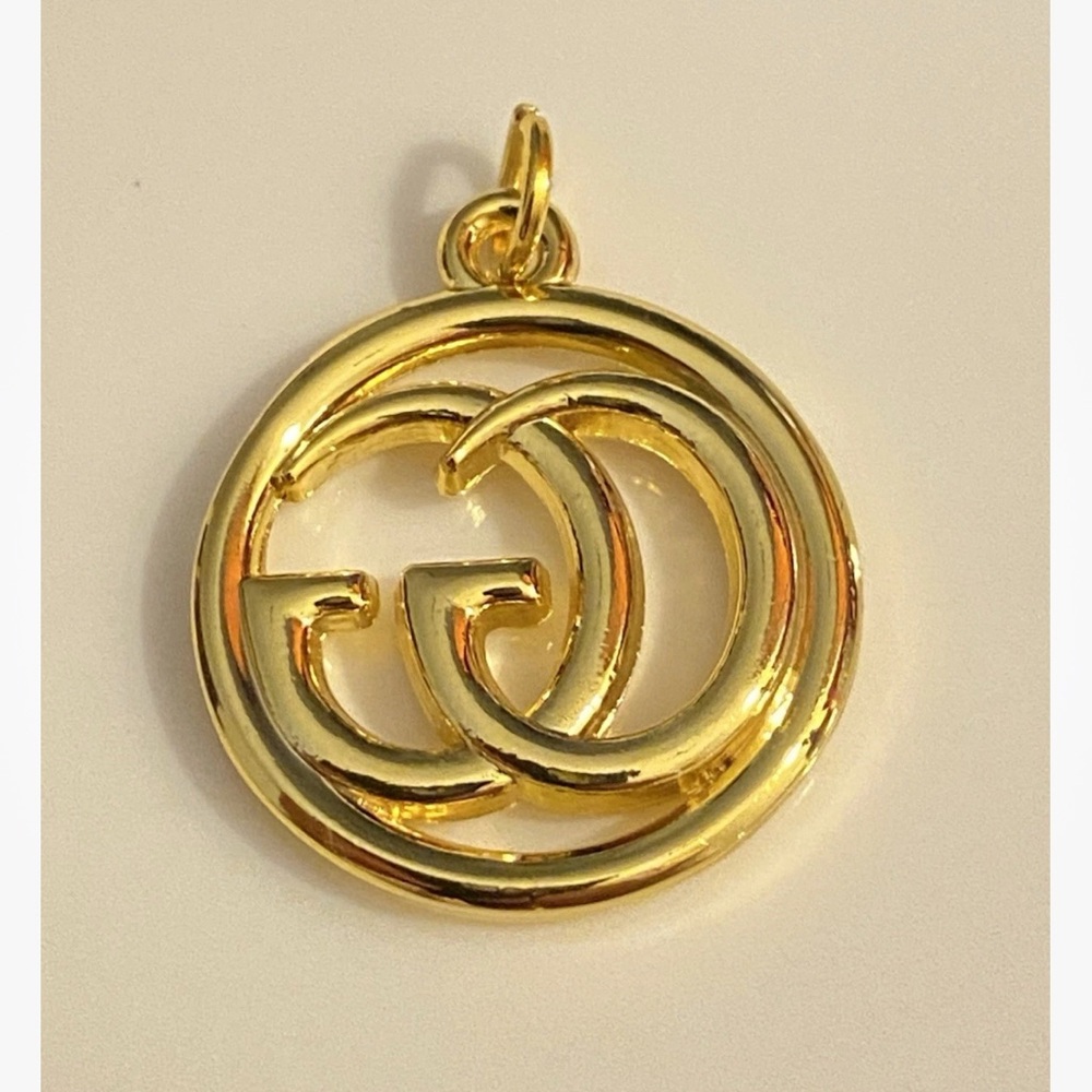 Gucci gold plated zipper pull Pendant or Charm necklace - Picture 4 of 6